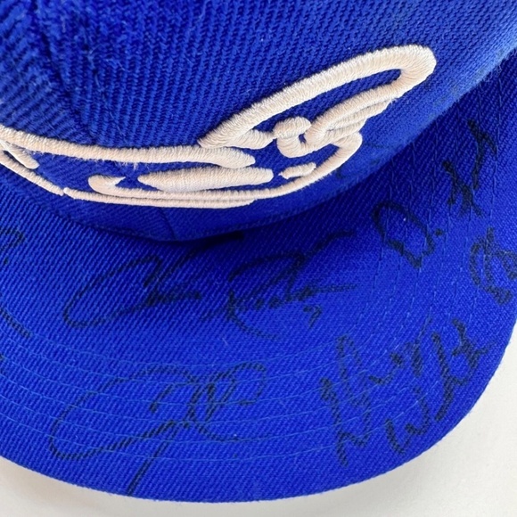 NFL Players Association Signed Blue w White Adjustable Strapback Players Inc Hat - Picture 12 of 16